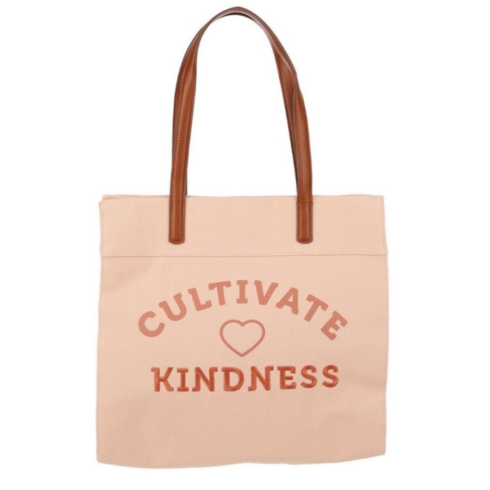 🌸(3/$20) Cultivate kindness pink canvas tote
